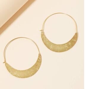 Elegant Gold colored Hoop Earrings. Unworn and new.